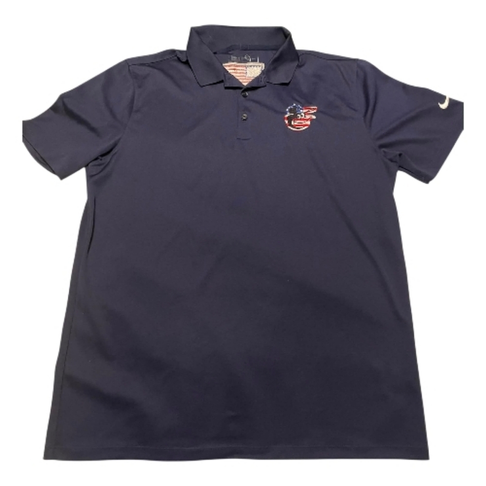 Nike Golf Dri-FIT Navy Polo Shirt Embroidered Baltimore Orioles